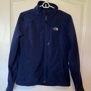 The North Face soft shell Navy Jacket.